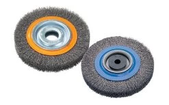 Walter 13-B 080 Bench Wheel Brush With Crimped Wires 8" X 1"