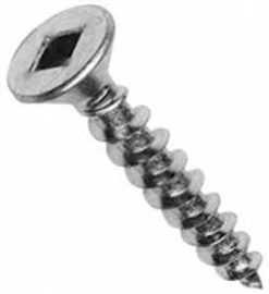 Robertson 12024FZ #12 X 1-1/2" Flat Head Zinc Plated Wood Screw - Bulk