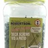 Robertson #8 X 1 1/4" Flat Head ACQ (Green) Deck Screws - Jug