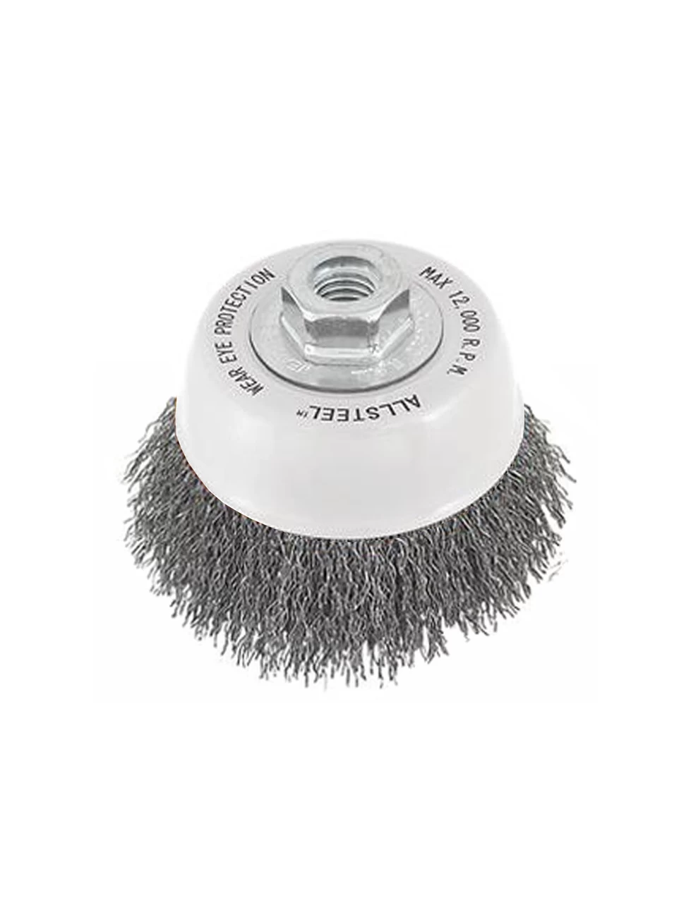 Walter 13W312 ALLSTEEL Twist Knot Wire Brush Cup 3" Stainless Steel