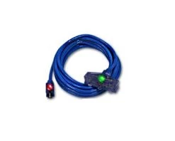 Century Wire D17226100 Pro Glo 12/3 Triple Tap 100 Foot Extension Cord Blue