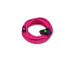 Century Wire D17225100 Pro Glo 12/3 Triple Tap 100 Foot Extension Cord Pink
