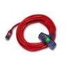 Century Wire D17227100 Pro Glo 12/3 Triple Tap 100 Foot Extension Cord Red