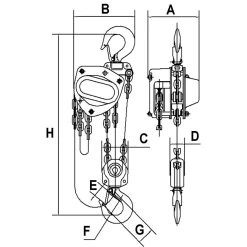 Jet 101152 5 Ton 10′ Lift KCH Series Chain Hoist – Heavy Duty